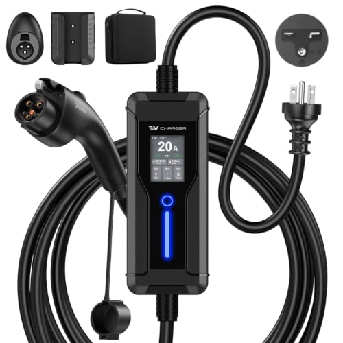 Amazon.co.jp: Qkcabo 4KW 電気自動車 EV 充電ケーブル 100-240V 6A/8A